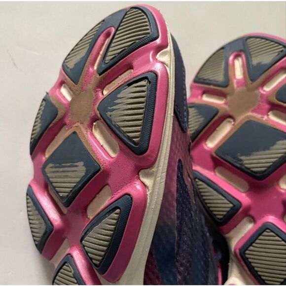 Ryka Womens 9.5 Devotion Plus 2 Walking Sneakers Blue Pink Comfort Athletic Shoe